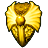 黄金の飾り盾のアイコン画像