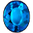 青い宝石のアイコン画像