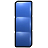 3段ブロック・メタル青のアイコン画像