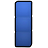 3段ブロック・青のアイコン画像