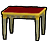 ごうかなテーブル小・赤の画像