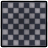 チェスボードラグ・黒の画像