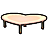 ハートテーブル大・黄のアイコン画像