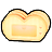 ハートのオーブン・黄のアイコン画像