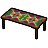 色飾りタイルテーブルの画像