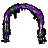 花のアーチ・紫のアイコン画像