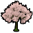 桜の木・白のアイコン画像