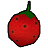 イチゴのクッションの画像