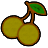 サクランボのラグ・黄のアイコン画像