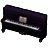 黒のピアノの画像