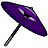 紫地に蛇の目傘の画像