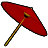 赤い唐傘の画像