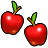 リンゴのピアスのアイコン画像