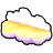夕焼け雲のソファの画像