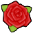 赤バラのラグのアイコン画像
