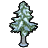 雪原のモミの木の画像