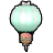 フラワーの気球・緑の画像