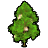 星型ランタンの木の画像