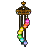 占い師の虹色吊りランプの画像