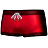 スマートな水着・赤のアイコン画像
