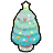 星のクリスマスツリーのアイコン画像
