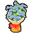 ミストグレーの花束の画像