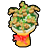 カフェラテの花束の画像