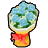 アイスブルーの花束のアイコン画像