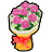 ピンクの花束の画像