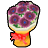 ダークプラムの花束の画像