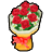 レッドの花束のアイコン画像
