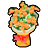 オレンジの花束の画像