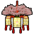 桜の吊るし行灯の画像