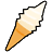 ソフトクリーム傘の画像