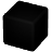 黒色ブロックのアイコン画像