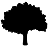 シルエット・樹木のアイコン画像
